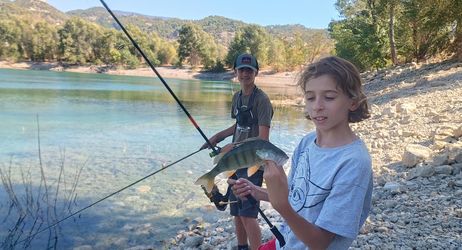 Pêche aux leurres au lac du Broc