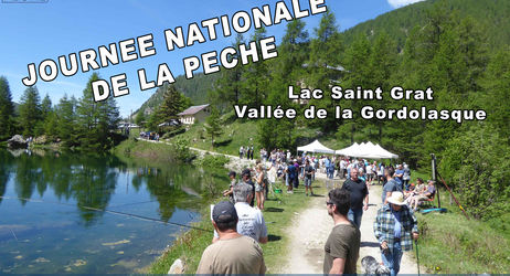 Fete de la pêche départementale au lac de St Grat dans la vallée de la Gordolasque 