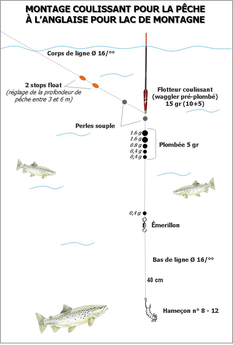 Pêche à l'anglaise en mer