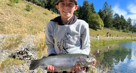 Stage pêche aux leurres au lac de la Colmiane