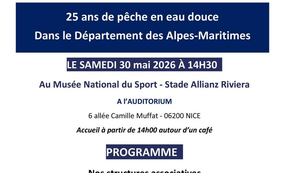 Conférence 25 ans de pêche dans les Alpes-Maritimes