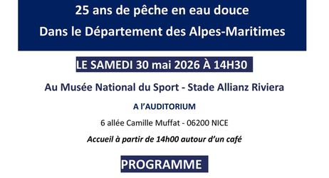 Conférence 25 ans de pêche dans les Alpes-Maritimes