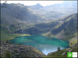 Paysage lac de Vens supérieur, lac de montagne , pèche Alpes-Maritimes