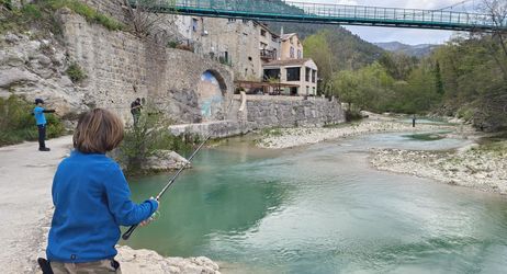 La pêche au "TOC" sur l'Esteron